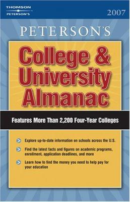 Peterson's College & University Almanac 2007 0768921635 Book Cover