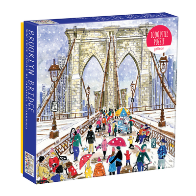Toy Michael Storrings Brooklyn Bridge 1000 Piece Puzzle in a Square Box Book