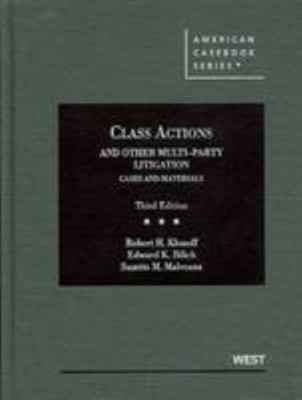 Klonoff, Bilich and Malveaux' Class Actions and... 0314911650 Book Cover