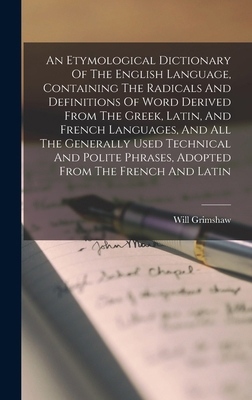 An Etymological Dictionary Of The English Langu... 1015631487 Book Cover