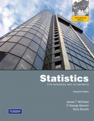 Statistics for Business and Economics [Paperbac... 0321645111 Book Cover