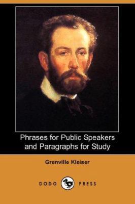Phrases for Public Speakers and Paragraphs for ... 1406529125 Book Cover