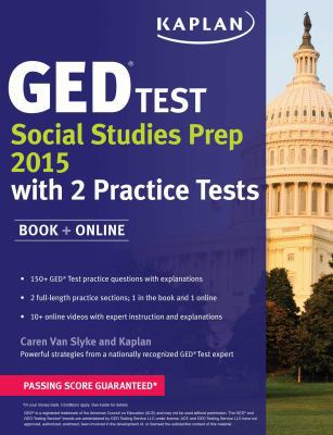 Kaplan GED Test Social Studies Prep 2015: Book ... 1625232373 Book Cover