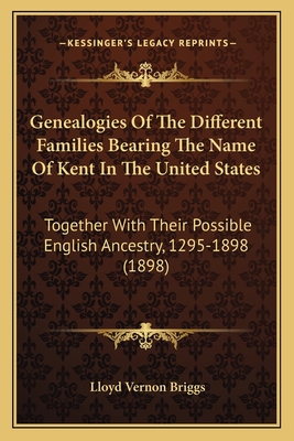 Genealogies Of The Different Families Bearing T... 1164655329 Book Cover