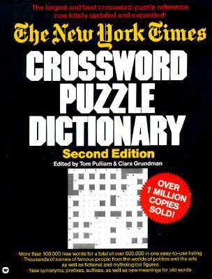 The New York Times Crossword Puzzle Dictionary 0446382655 Book Cover