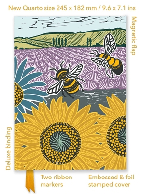 Kate Heiss: Sunflower Fields (Foiled Quarto Jou... 1835622240 Book Cover