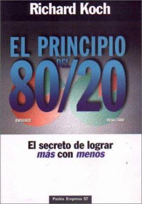 Principio del 80/20, El (Spanish Edition) [Spanish] 950121057X Book Cover