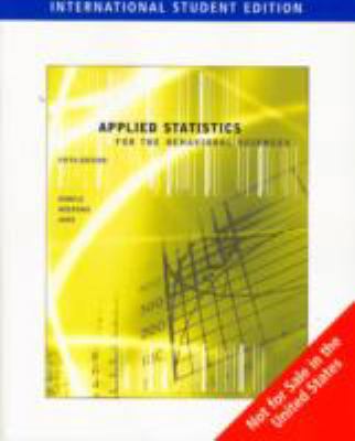 Applied Statistics for the Behavioral Sciences 0495808857 Book Cover