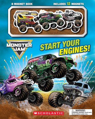 Monster Jam: Start Your Engines! a Magnet Book B0F8GZ1M2B Book Cover