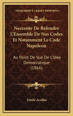 Necessite De Refondre L'Ensemble De Nos Codes E... [French] 1168196299 Book Cover