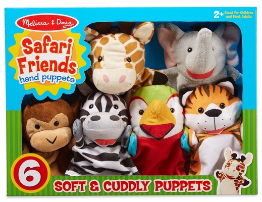 Product Bundle Safari Puppet Set (6 Pc) Book