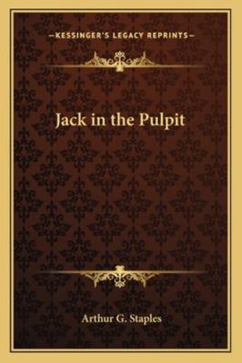 Jack in the Pulpit 1162773308 Book Cover