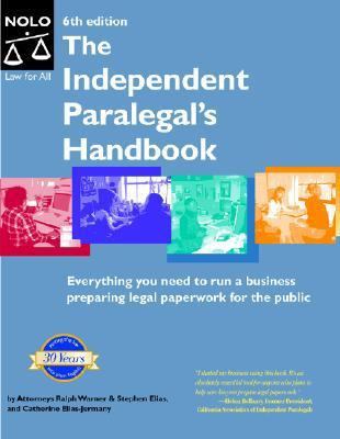 The Independent Paralegal's Handbook 087337942X Book Cover