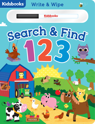 Write & Wipe Handled Board Book Search & Find: 123 1628859512 Book Cover