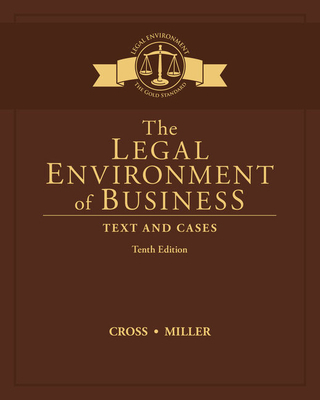 The Legal Environment of Business: Text and Cases 1305967305 Book Cover