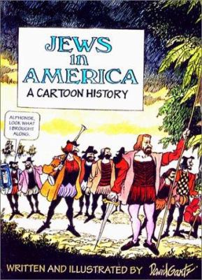 Jews in America: A Cartoon History 0827607164 Book Cover