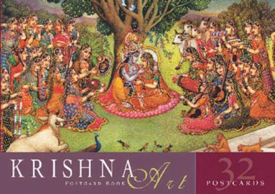 Krishna Art Postcard Book B007RCXVBY Book Cover