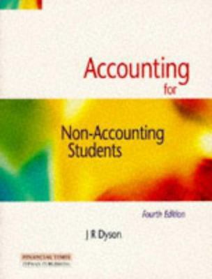 Accounting for Non Accounting Students 0273625756 Book Cover