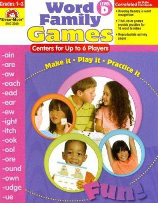 Word Family Games, Level D: Grades 1-3; Centers... 1596731745 Book Cover