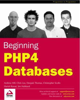Beginning PHP4 Databases 1861007825 Book Cover