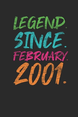 Legend Since February 2001: Birthday Gift Idea for Women And Men - Graph Ruled Notebook / Journal (6" X 9" - 5 X 5 Graph Ruled)