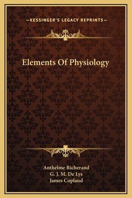 Elements Of Physiology 1169374867 Book Cover