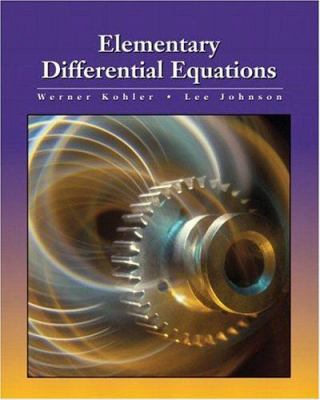 Elementary Differential Equations 0201709260 Book Cover