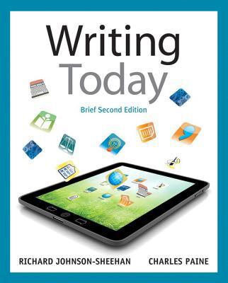 Writing Today with MyCompLab Student Access Code 0321846087 Book Cover