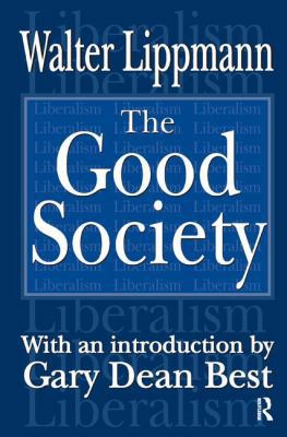 The Good Society 1138535966 Book Cover