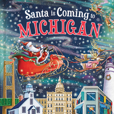 Santa Is Coming to Michigan 1728288150 Book Cover