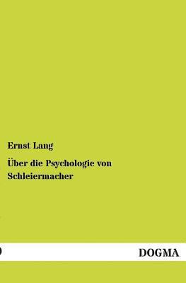 Über die Psychologie von Schleiermacher [German] 3955072738 Book Cover