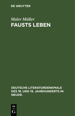 Fausts Leben [German] 3112639979 Book Cover