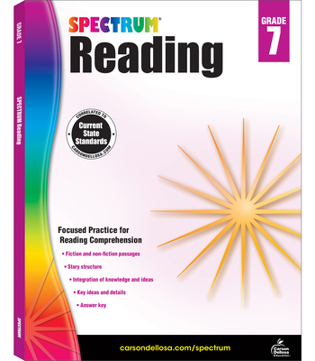 Spectrum Reading G.7 Workbook, Grade 7: Volume 105 1483812200 Book Cover