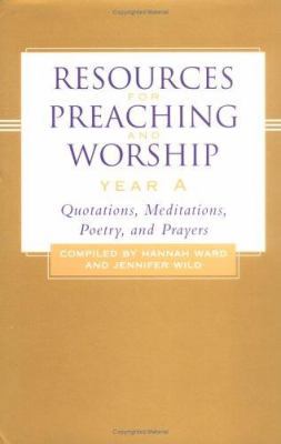 Resources for Preaching and Worship Year A: Quo... 0664225071 Book Cover