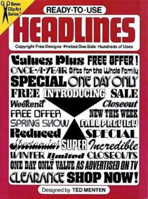 Ready-To-Use Headlines 0486234541 Book Cover