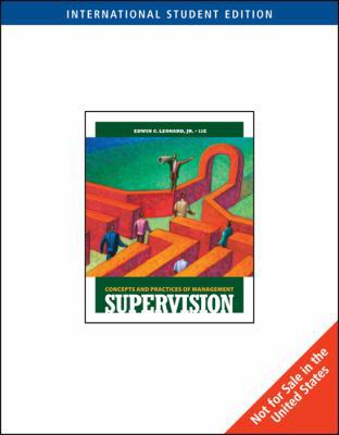 Supervision: Concepts and Practices of Management 0324590903 Book Cover