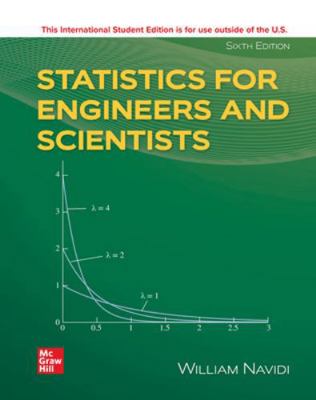 Statistics for Engineers and Scientists ISE 1266115838 Book Cover