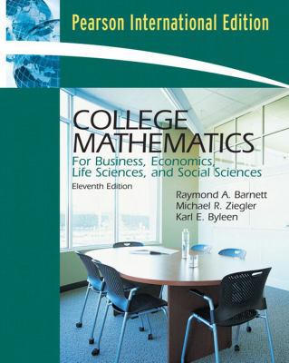 College Mathematics for Business, Economics, Li... 0132355744 Book Cover