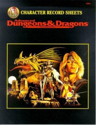 CHARACTER RECORD SHEETS (Advanced Dungeons and ... 0880387521 Book Cover