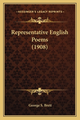 Representative English Poems (1908) 1164041916 Book Cover