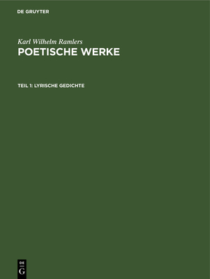 Lyrische Gedichte [German] 3112391179 Book Cover