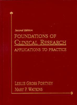 Foundations of Clinical Research: Applications ... 0838526950 Book Cover