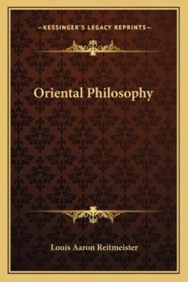 Oriental Philosophy 1162837977 Book Cover