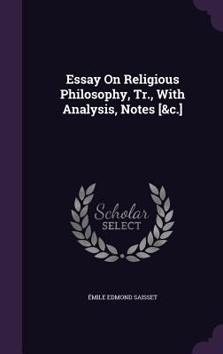 Essay On Religious Philosophy, Tr., With Analys... 1296717429 Book Cover