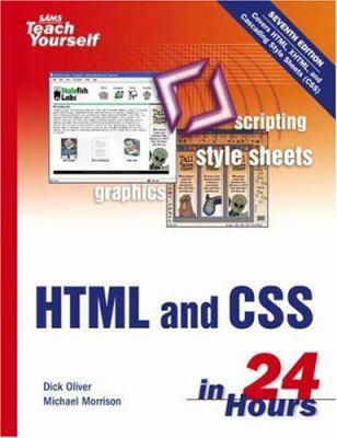 Sams Teach Yourself HTML And CSS in 24 Hours 0672328410 Book Cover