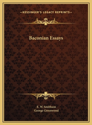 Baconian Essays 1169741223 Book Cover