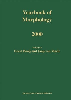 Yearbook of Morphology 2000 9048157382 Book Cover