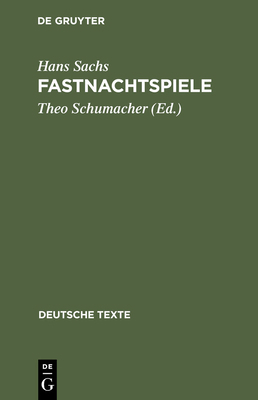 Fastnachtspiele [German] 3484190140 Book Cover