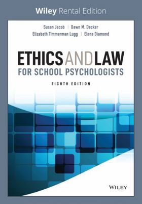 Ethics and Law for School Psychologists 111981636X Book Cover