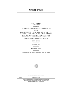 Welfare reform B0851LL1WK Book Cover